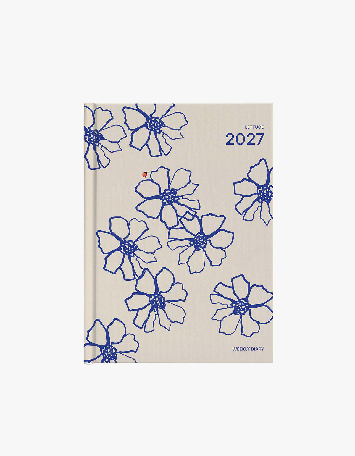 2027 Weekly Diary - Blue Flowers