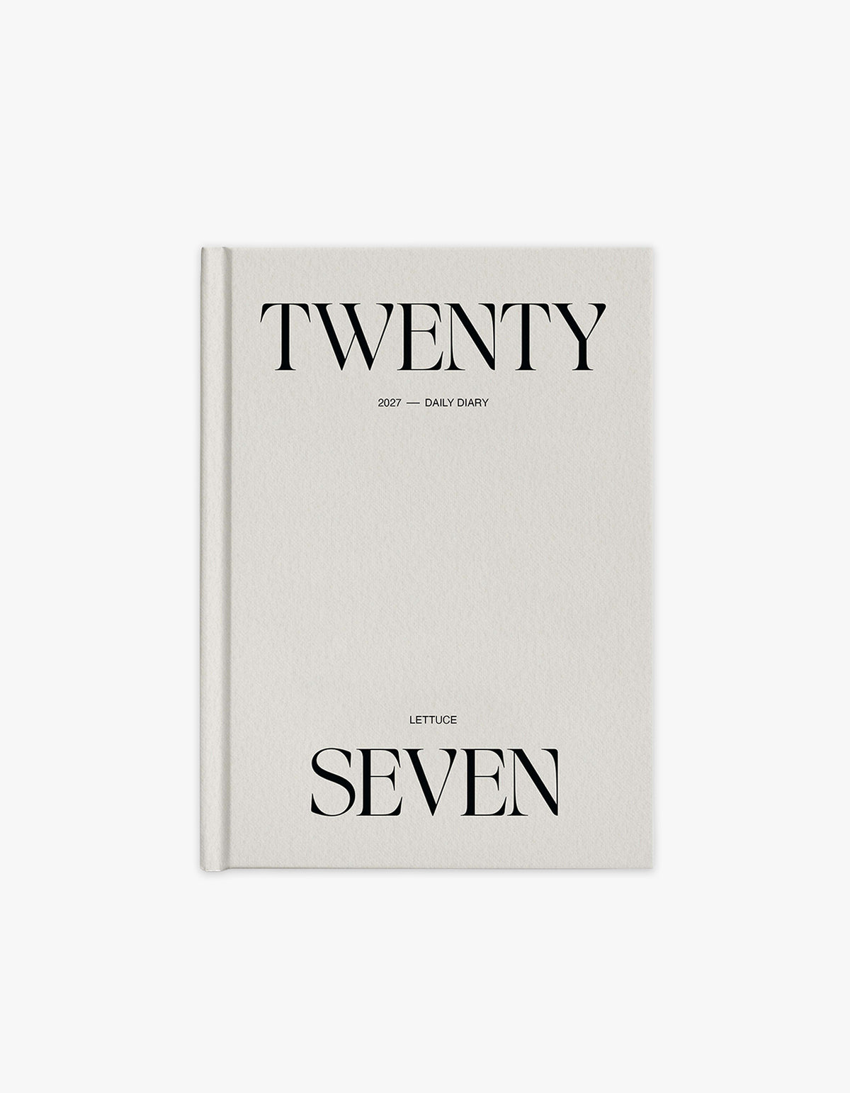 2027 Daily Diary - Minimal Typographic
