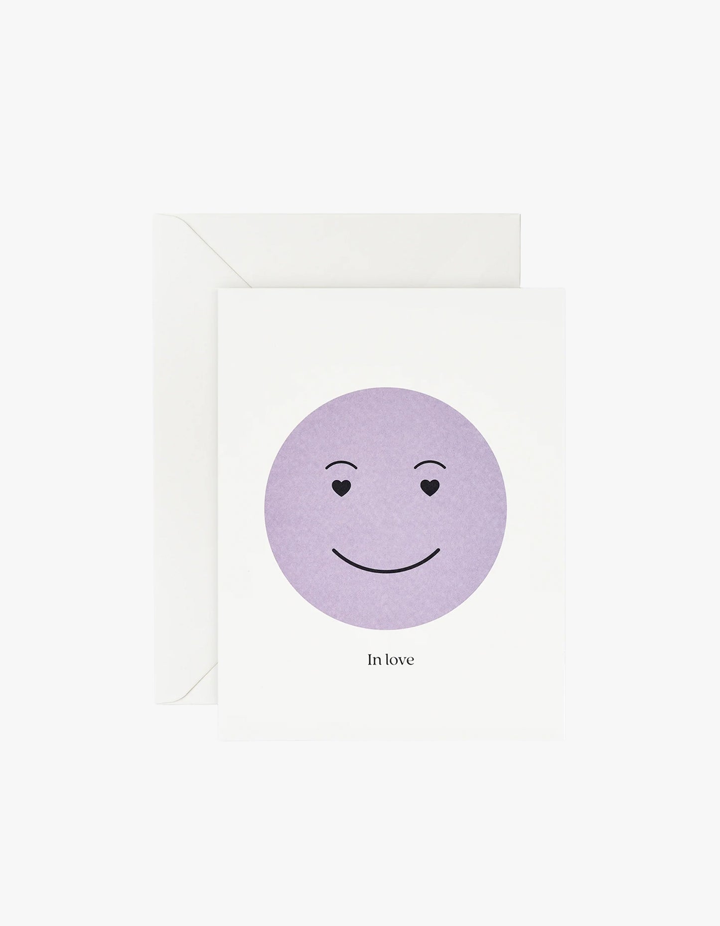 In Love Heart Eyes Card - Purple