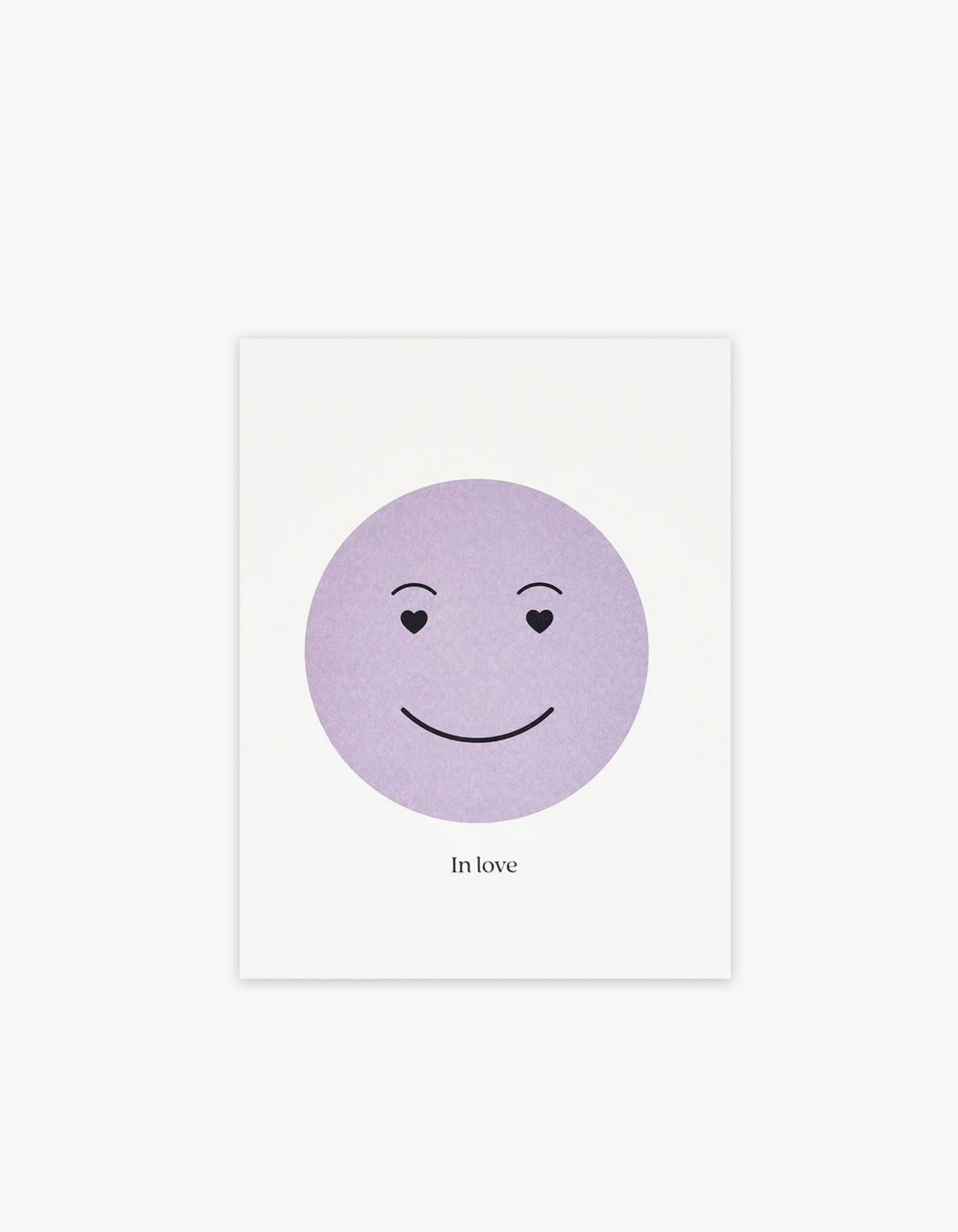 In Love Heart Eyes Card - Purple