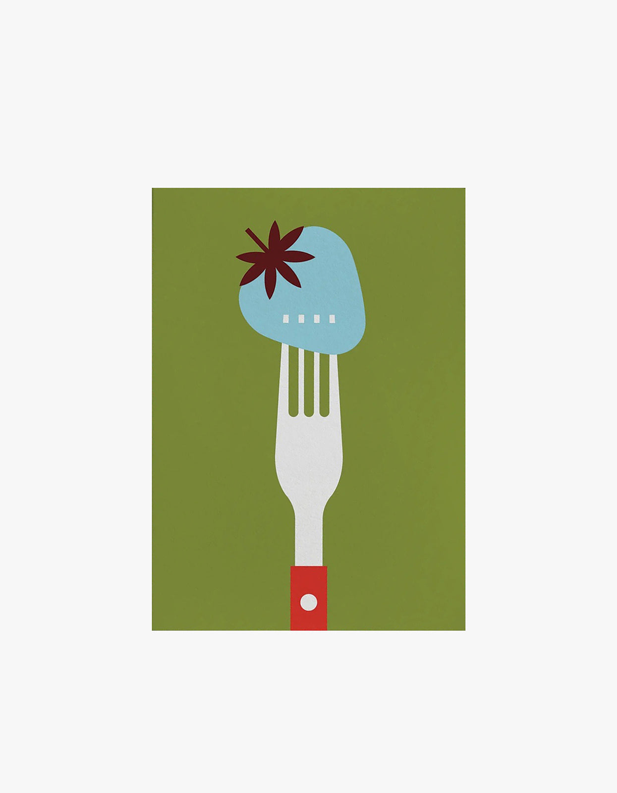 Strawberry Card - Green