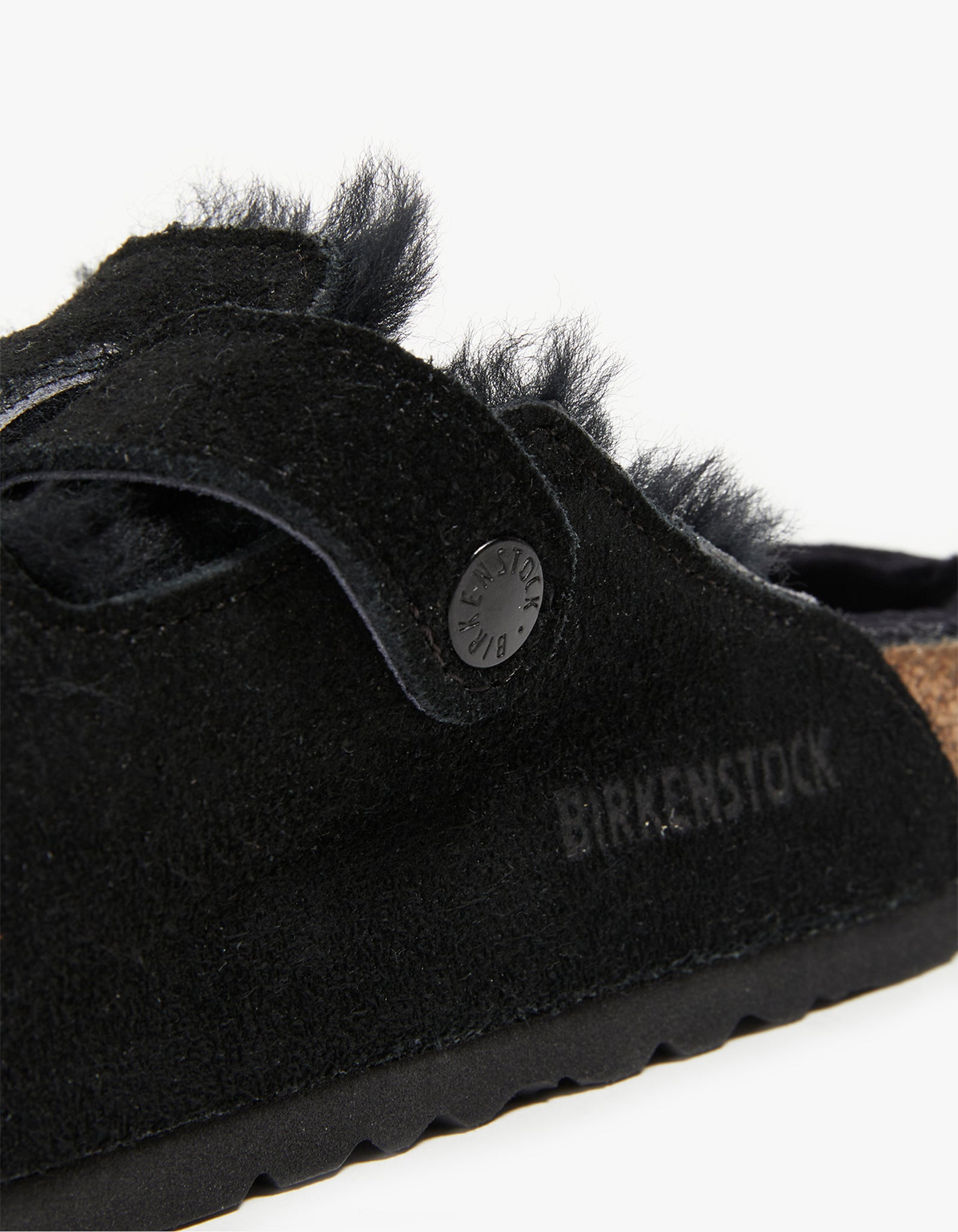 Fluffy birkenstocks online black