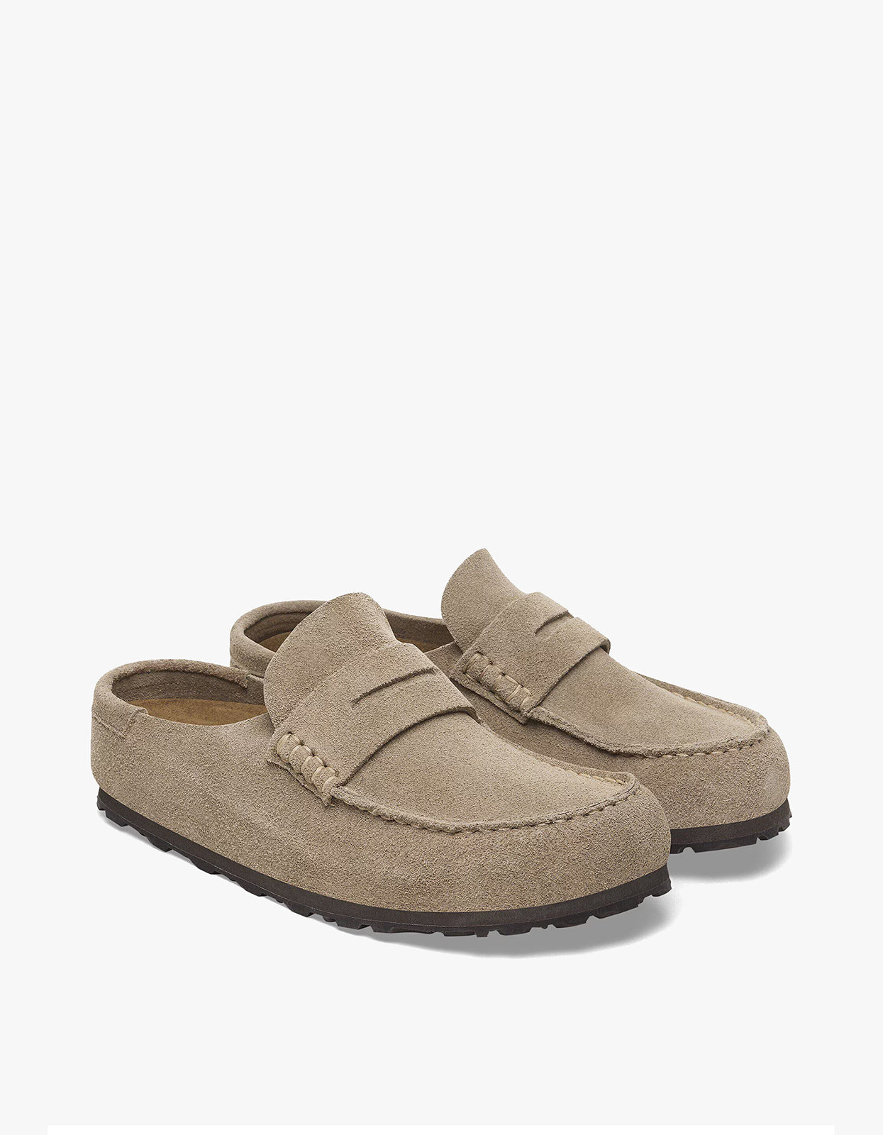 Womens Naples Wrapped Suede - Taupe