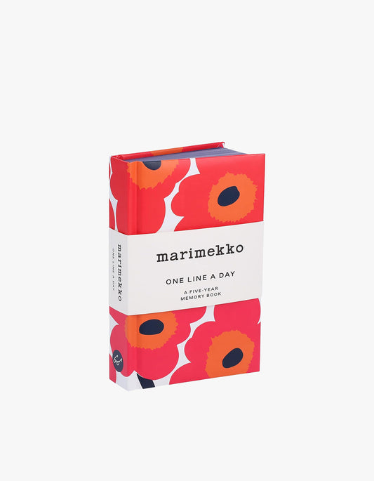 Marimekko One Line A Day Book - Red Unikko
