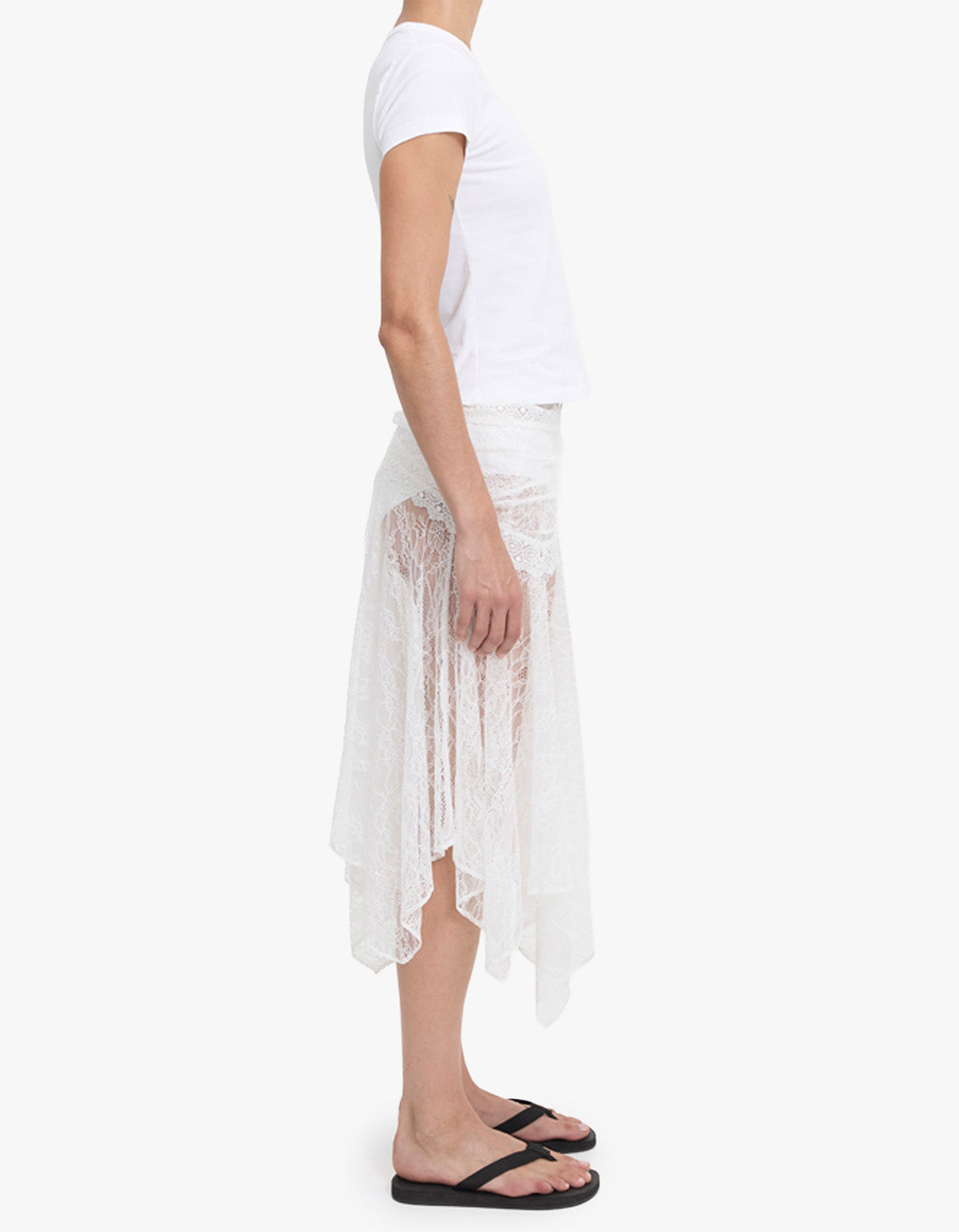 Juni Belt Skirt - White
