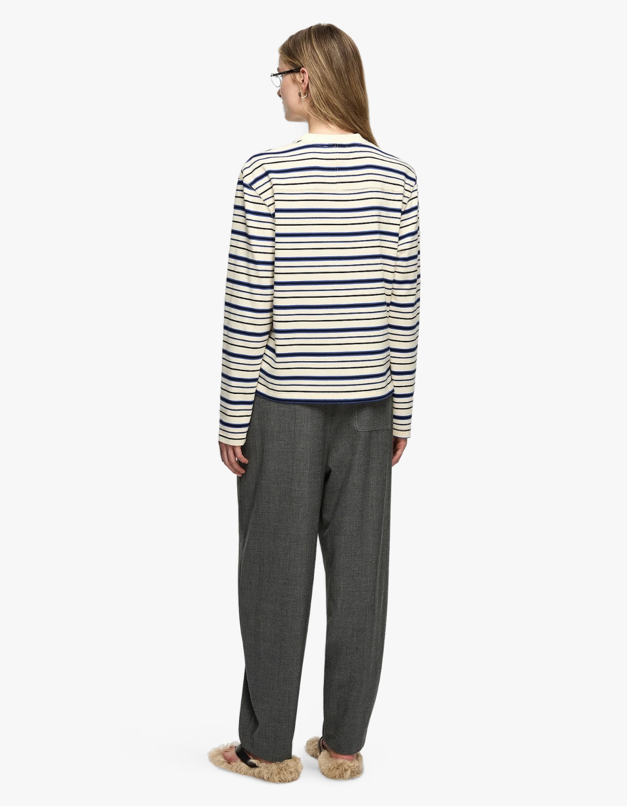 Valeria Top - White/Blue