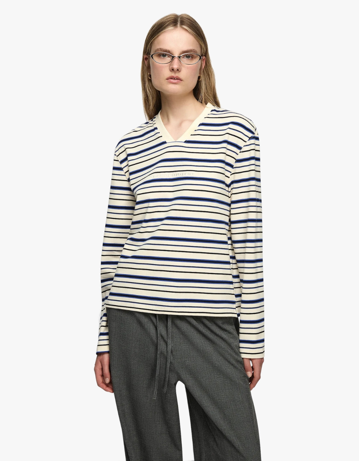 Valeria Top - White/Blue