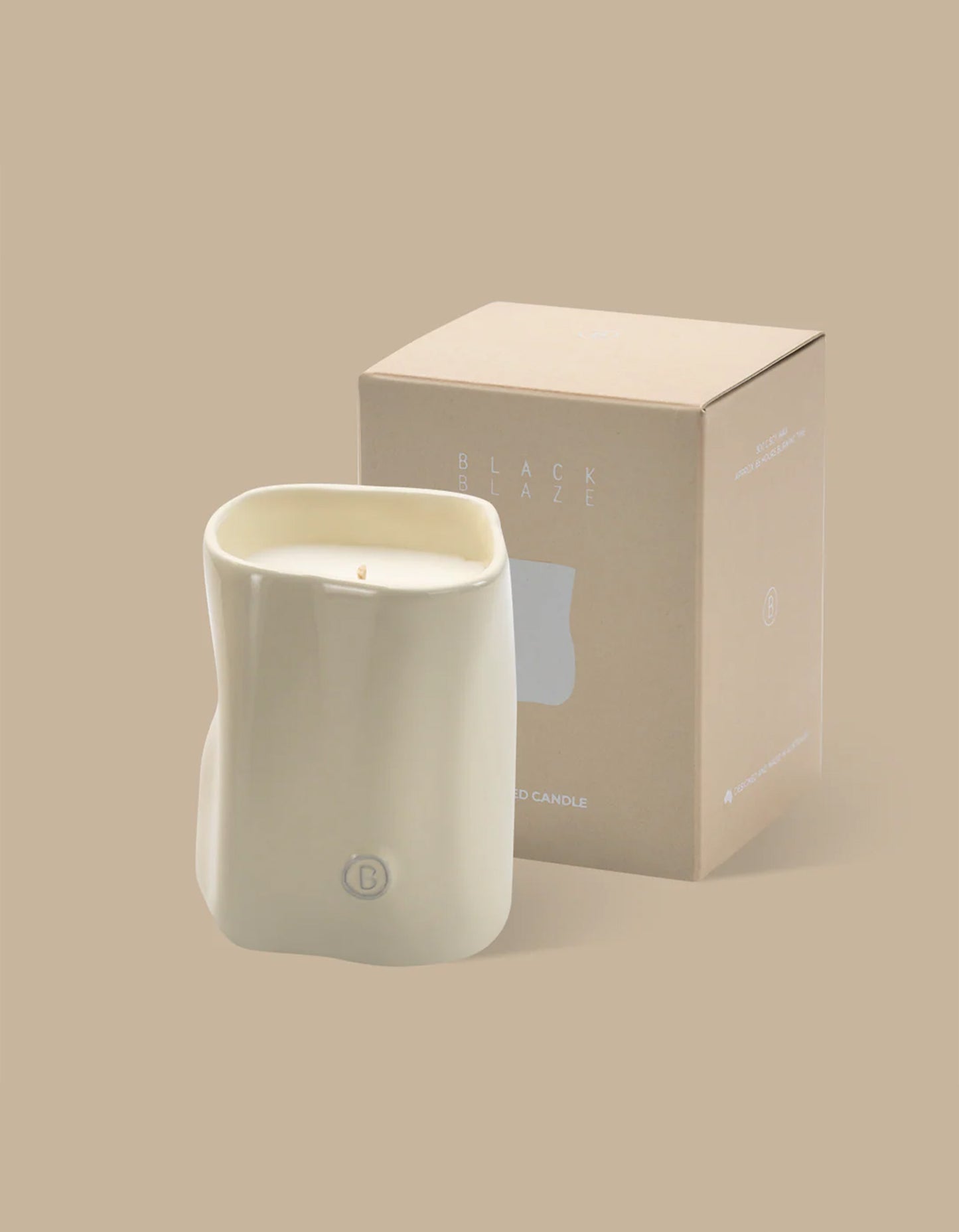 Rainveil Ceramic Candle - Ivory