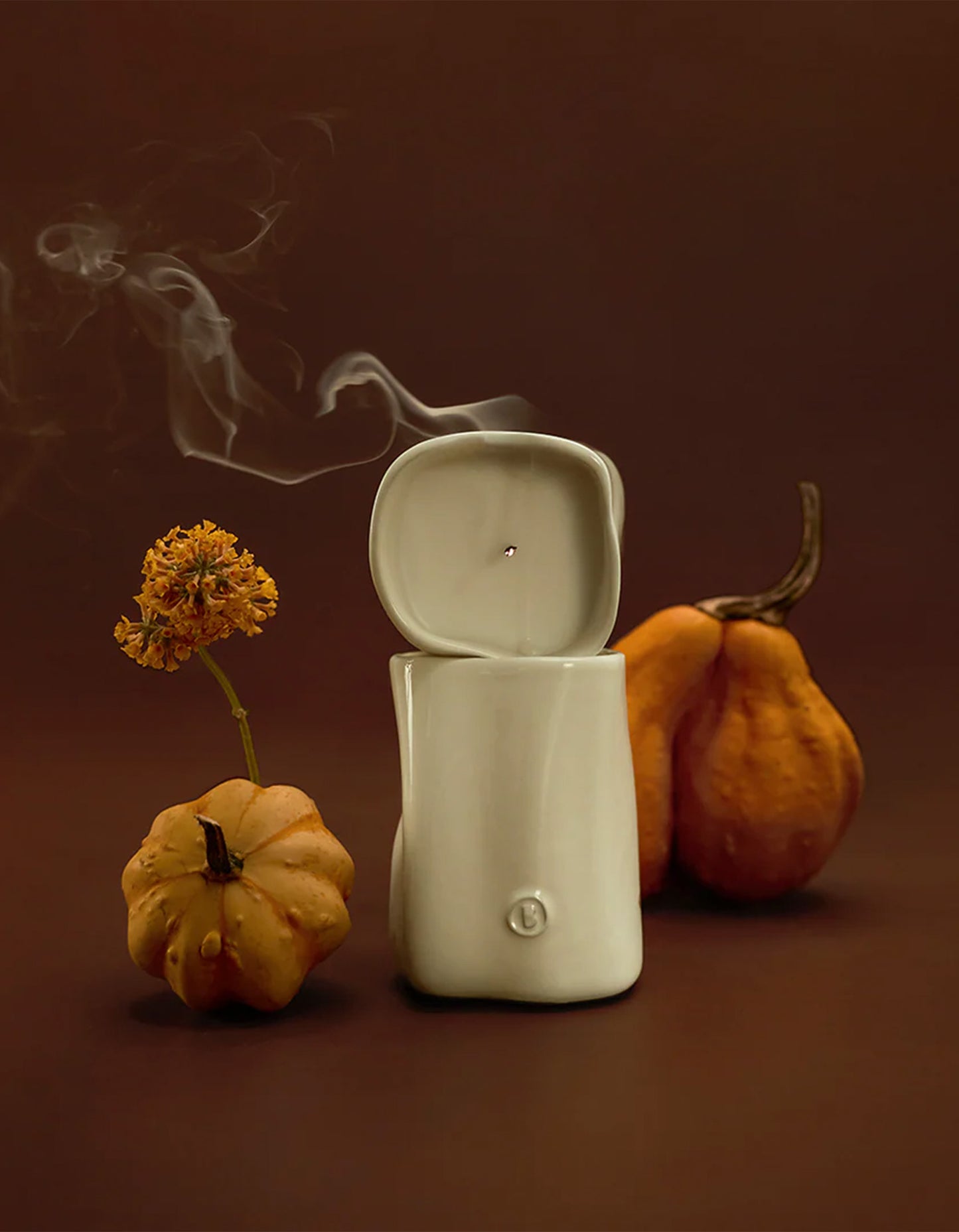 Rainveil Ceramic Candle - Ivory