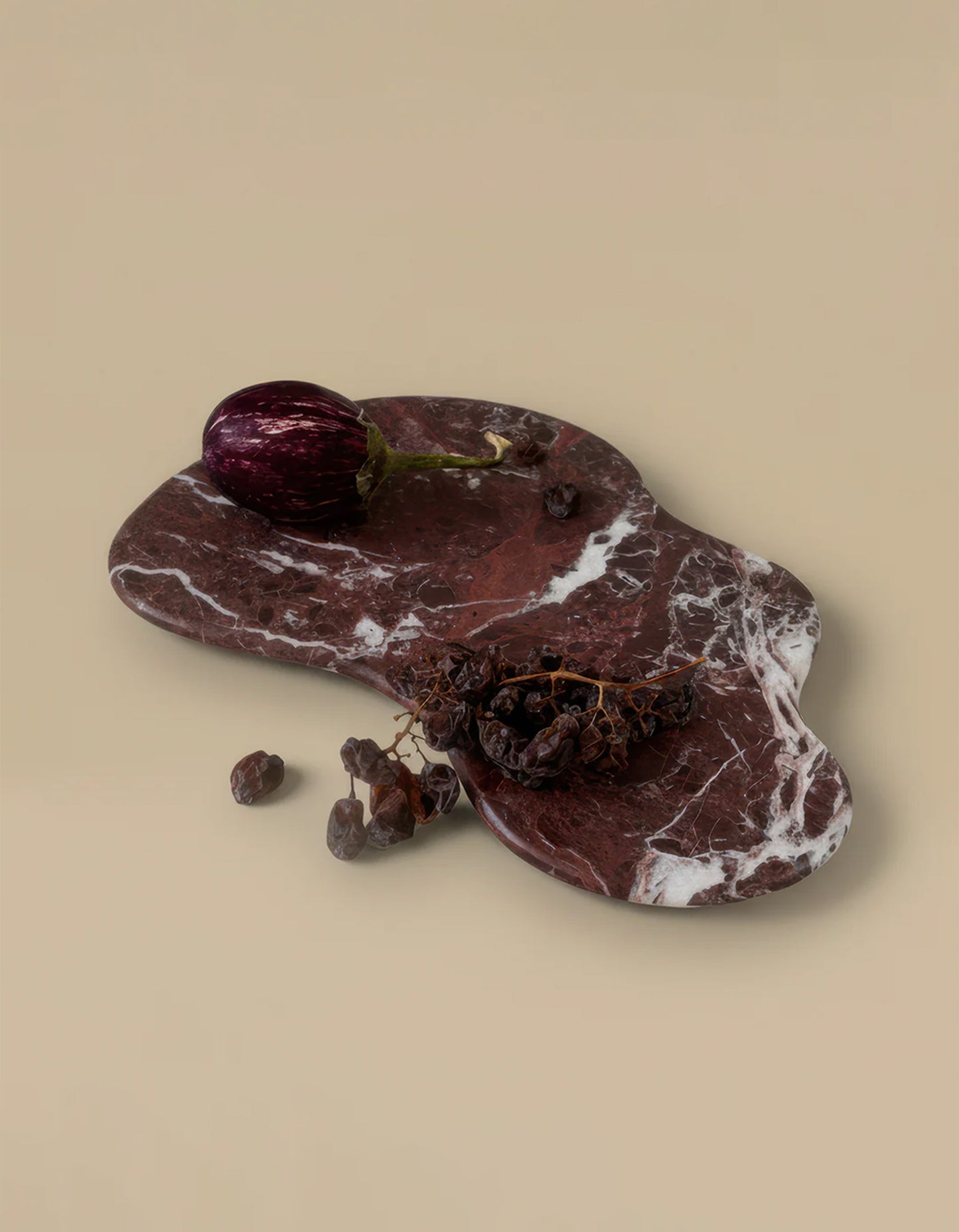 Oasis Marble Serving Platter - Rosso Levanto