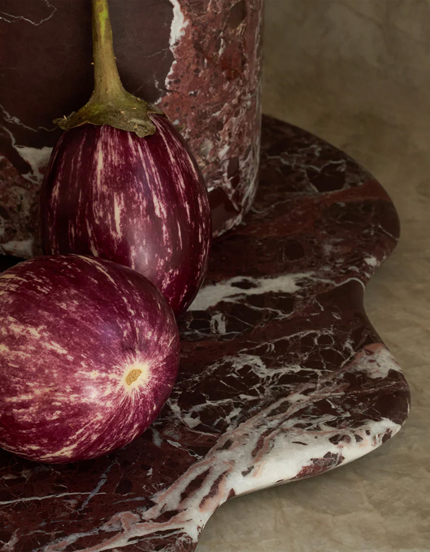 Oasis Marble Serving Platter - Rosso Levanto