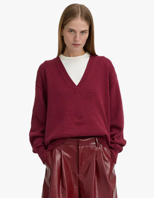 Elowen Sweater - Burgundy
