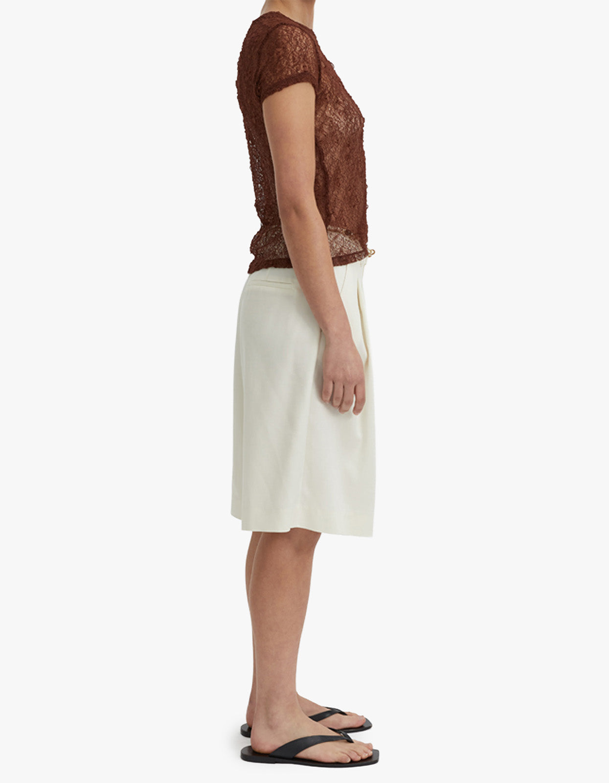 Riven Baby Tee - Brown