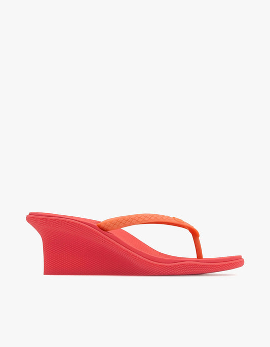 Pilar Wedge Heel - Circuit Red