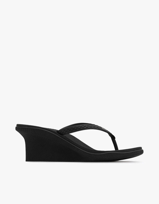 Pilar Wedge Heel - Midnight Black