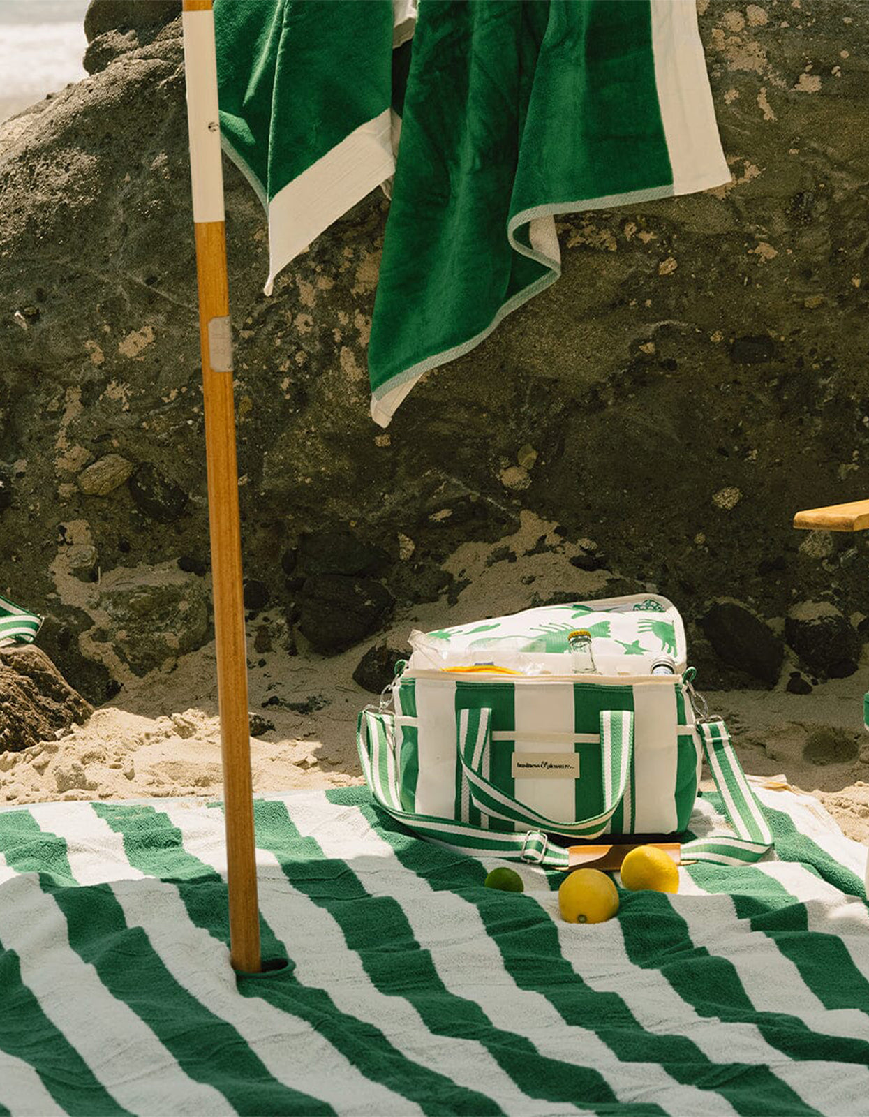 The Premium Cooler Bag - Crew Canyon Green Stripe