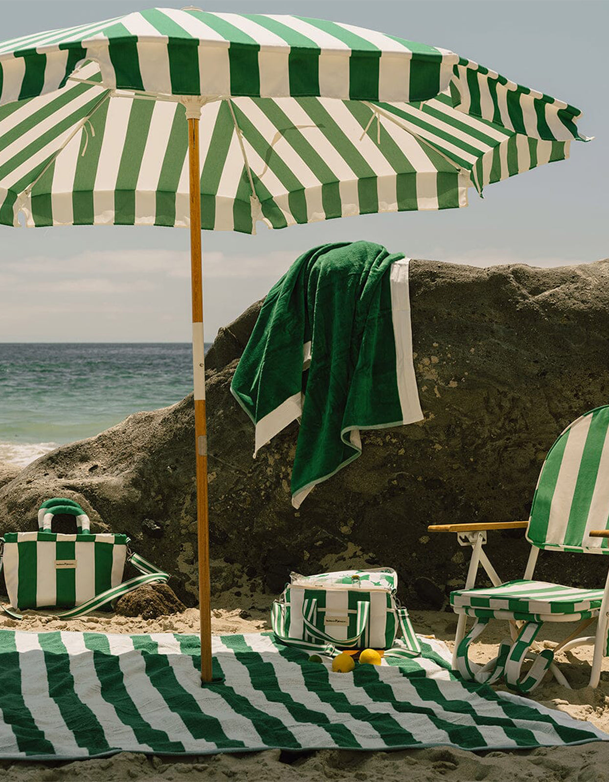 The Premium Cooler Bag - Crew Canyon Green Stripe