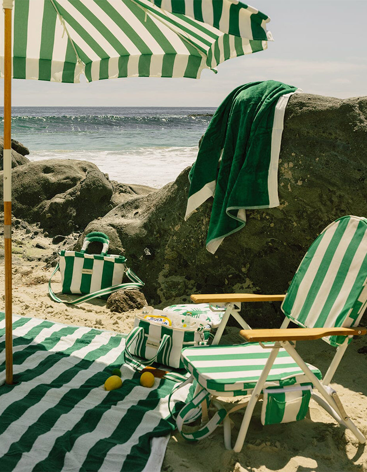 The Premium Cooler Bag - Crew Canyon Green Stripe