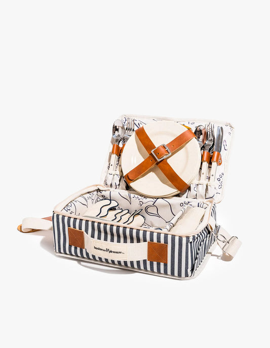 Picnic Set - Laurens Navy Stripe