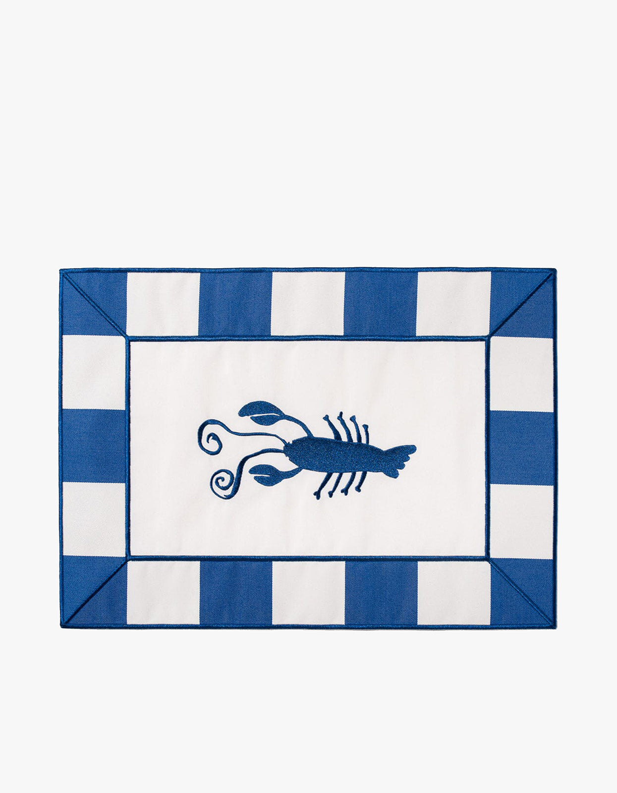 Placemat Set Of 4 - Crew Mediterranean Blue Stripe