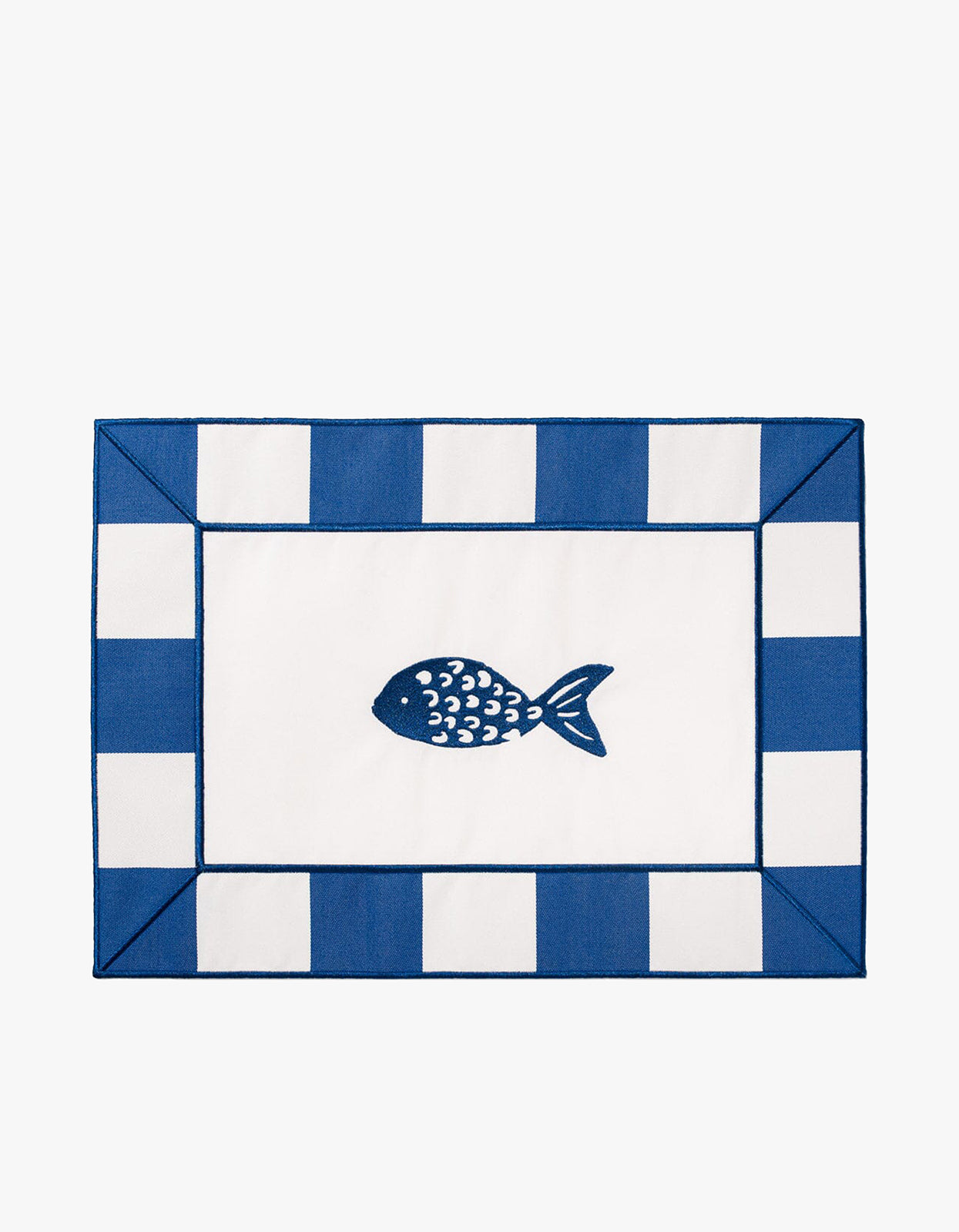 Placemat Set Of 4 - Crew Mediterranean Blue Stripe