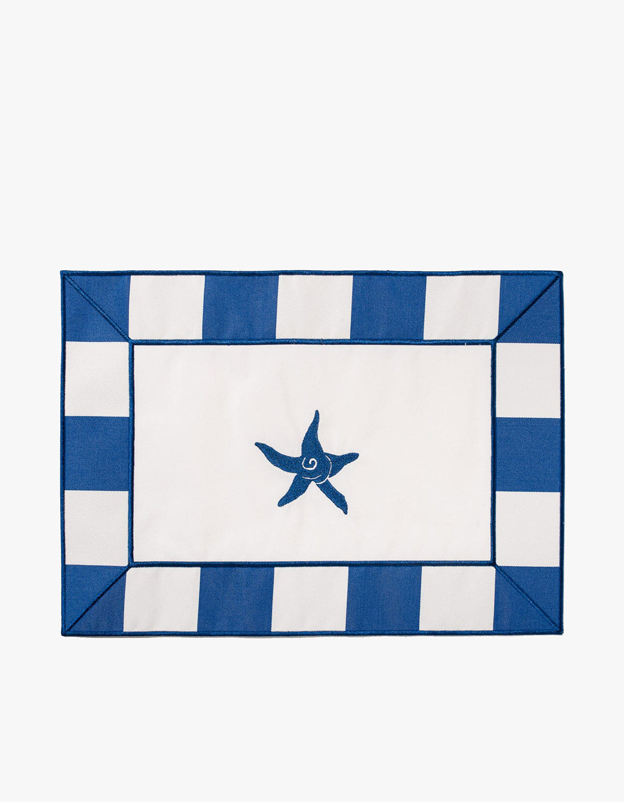 Placemat Set Of 4 - Crew Mediterranean Blue Stripe