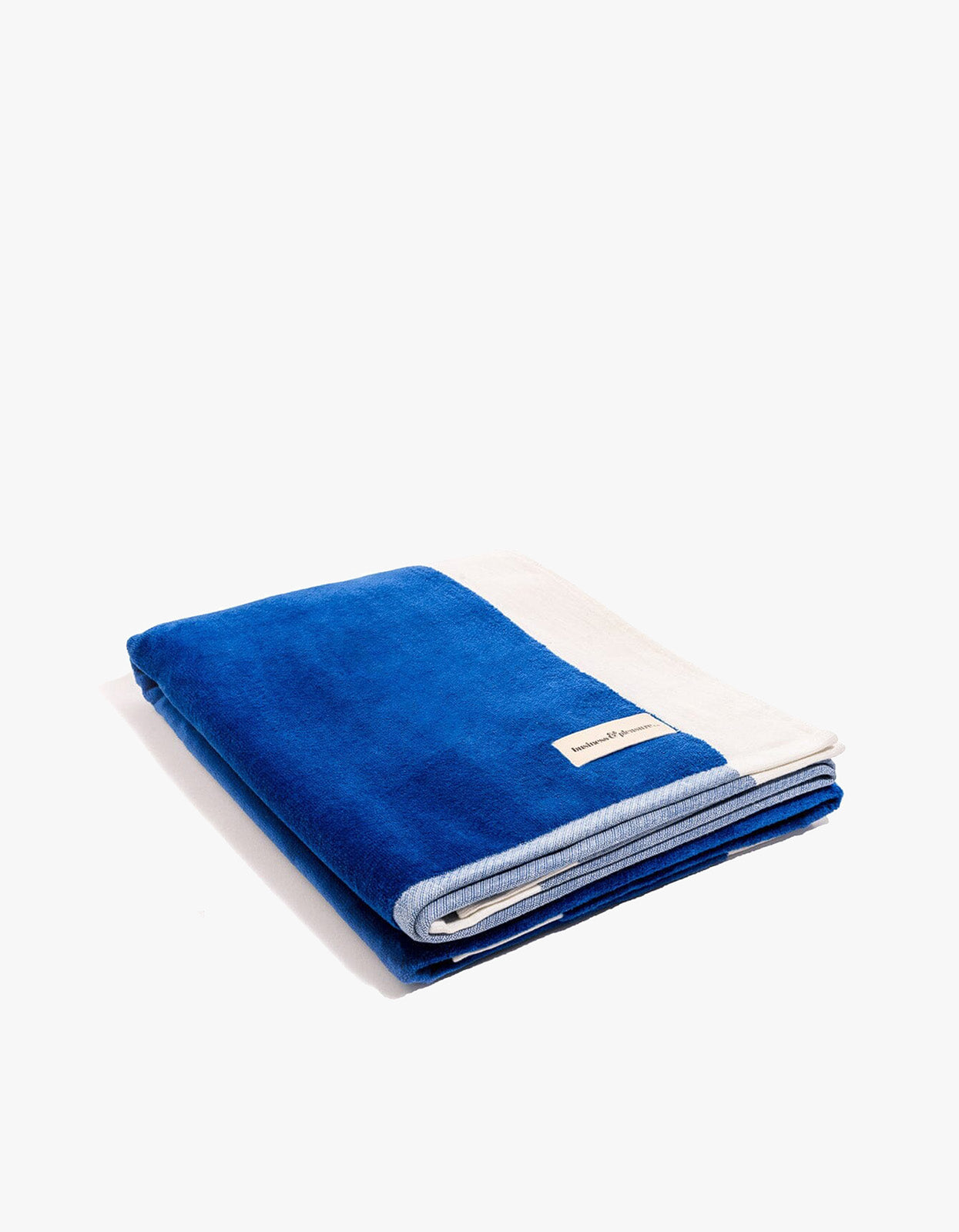 The Beach Towel - Crew Mediterranean Blue Stripe