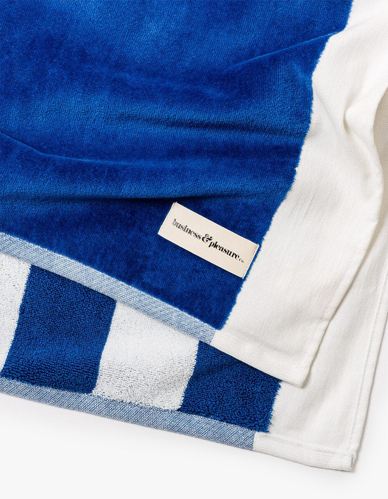 The Beach Towel - Crew Mediterranean Blue Stripe