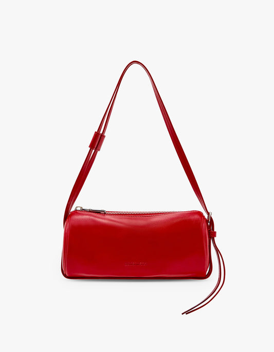 Brooke Mini Barrel Bag - Crimson