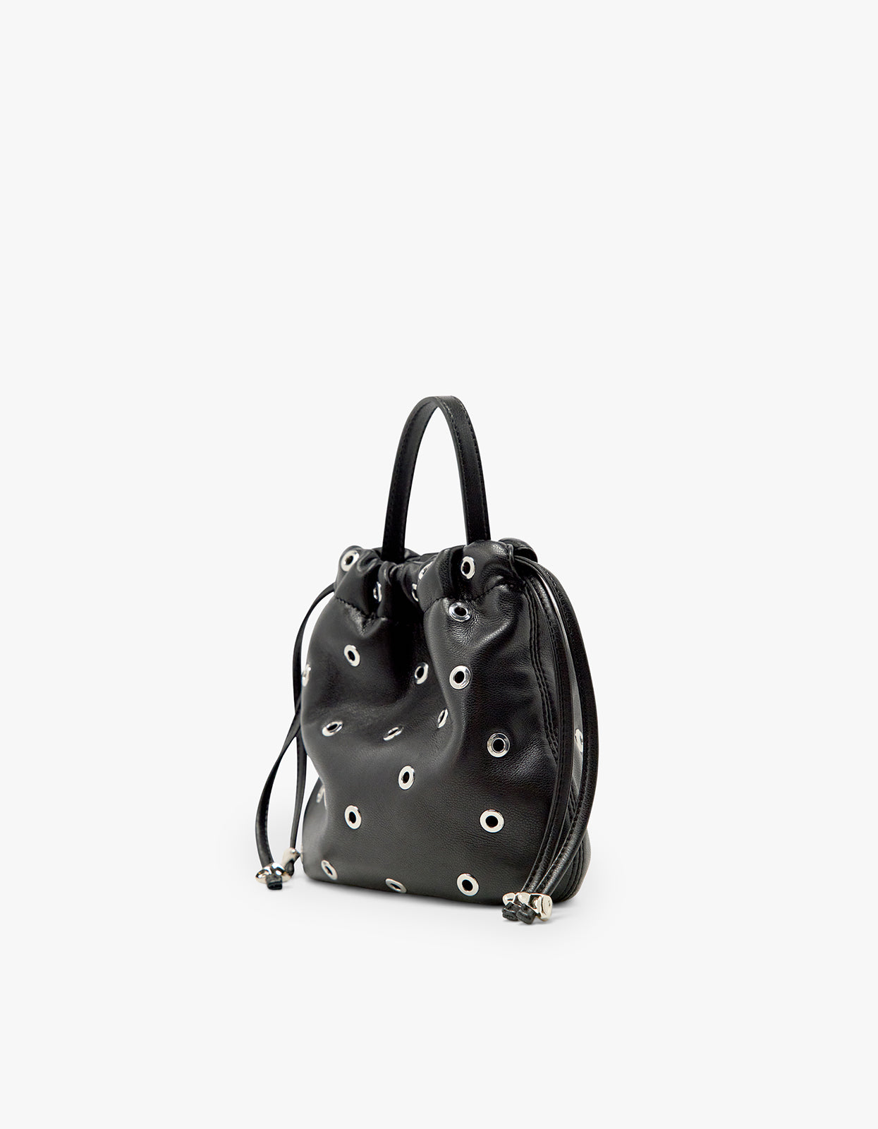 Halle Eyelet Crossbody - Black