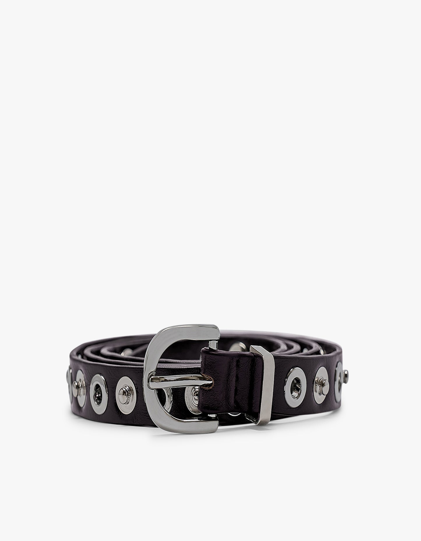 Eyelet Belt - Burnt Coffee