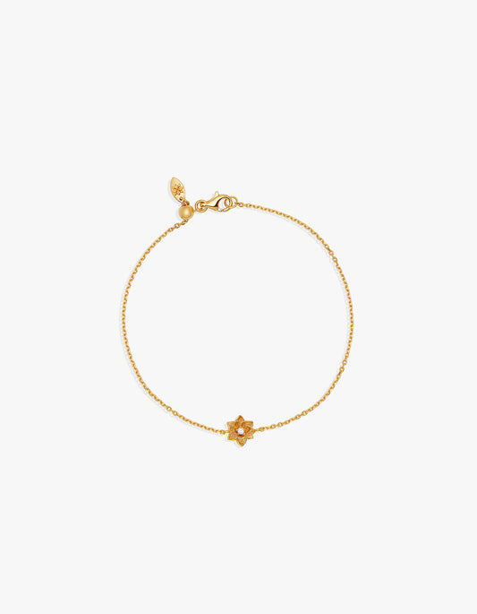 Bloom Within Lotus Bracelet- 18K Gold Vermeil