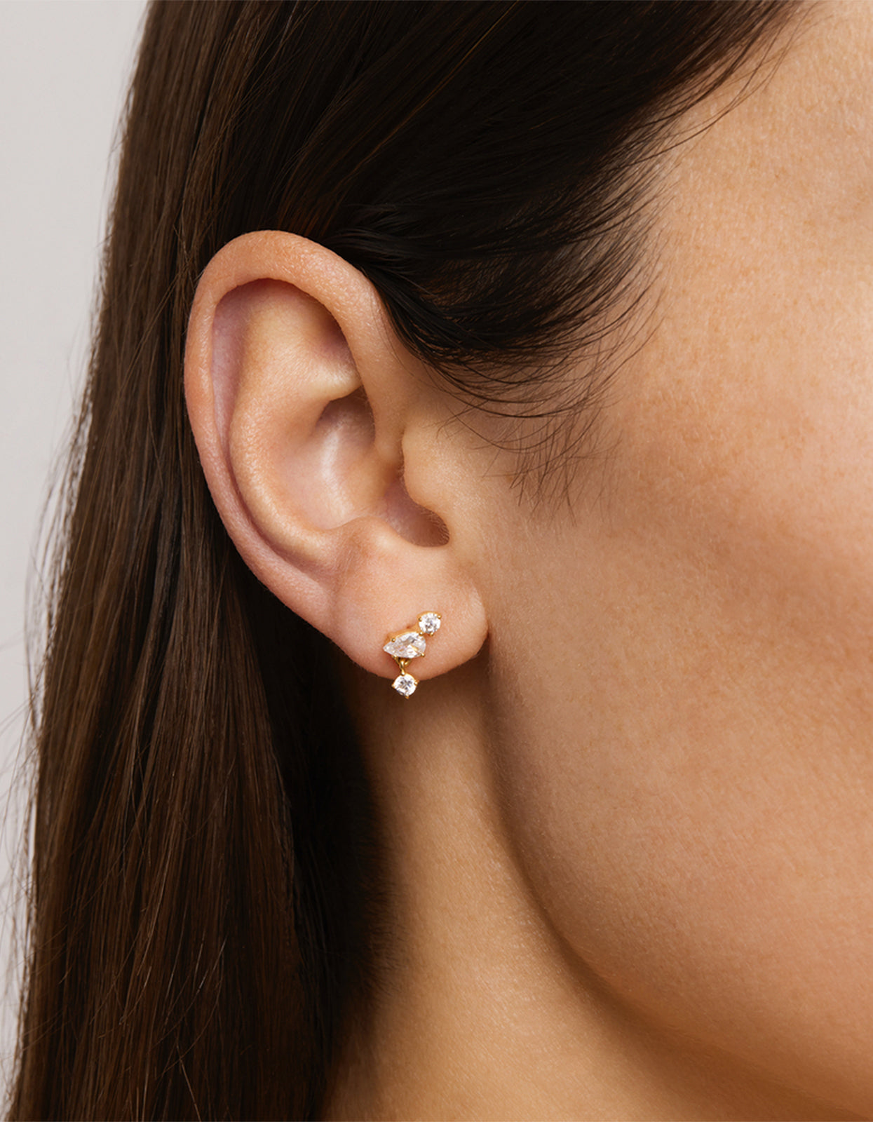 No Rain, No Flowers Stud Earrings - 18K Gold Vermeil