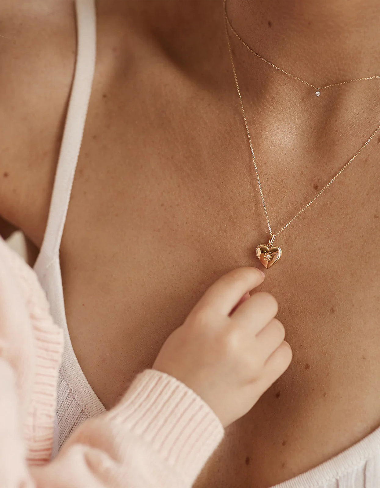Sweet Drop Diamond Necklace - 14K Gold