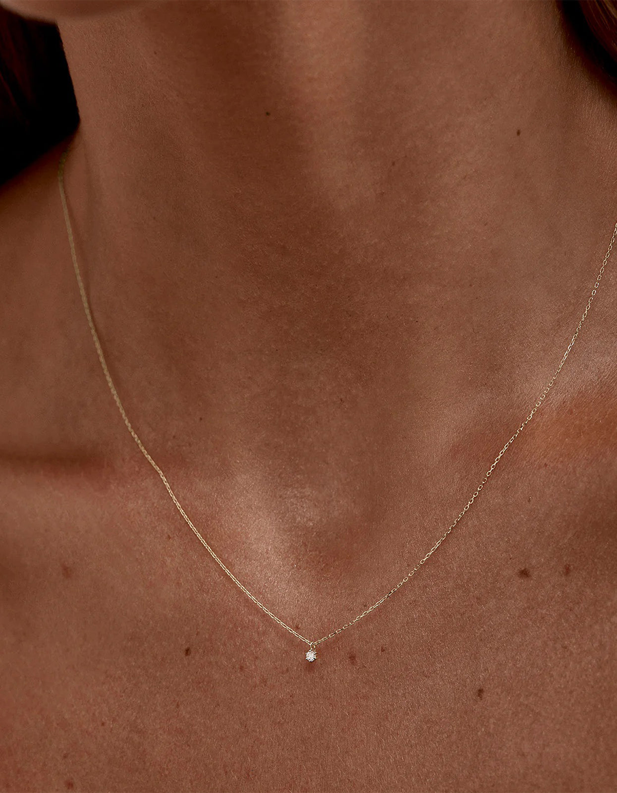 Sweet Drop Diamond Necklace - 14K Gold