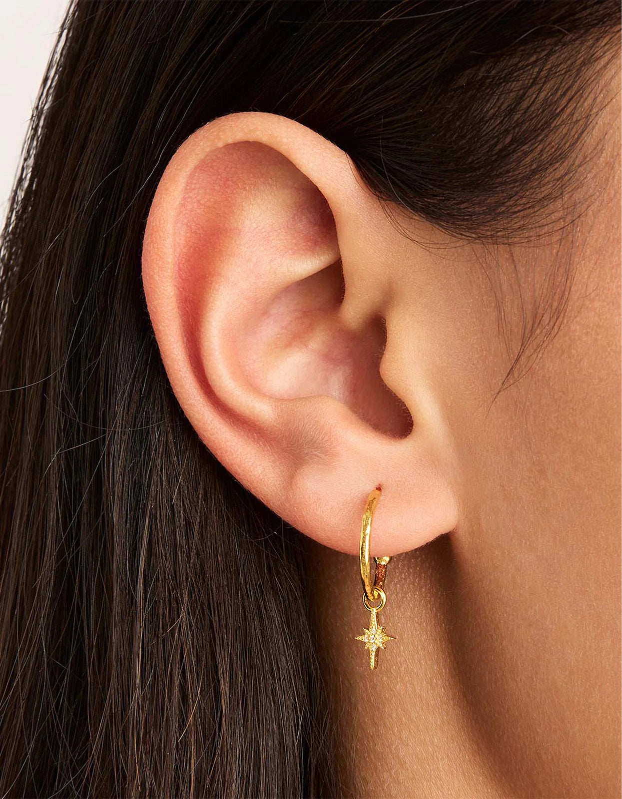 Starlight Hoops - Gold Plated