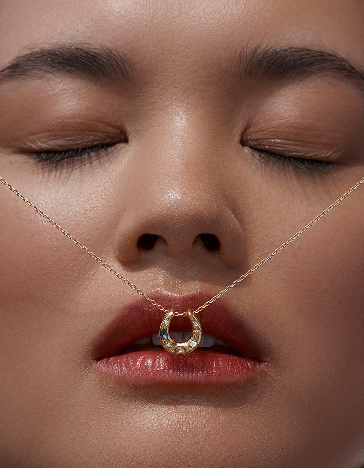 Lucky Horseshoe Necklace - 18K Gold Vermeil