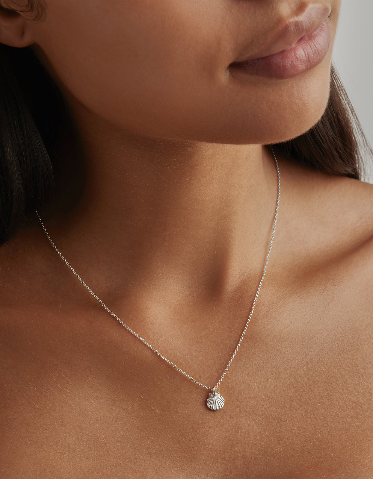 By The Shore Shell Necklace - Silver