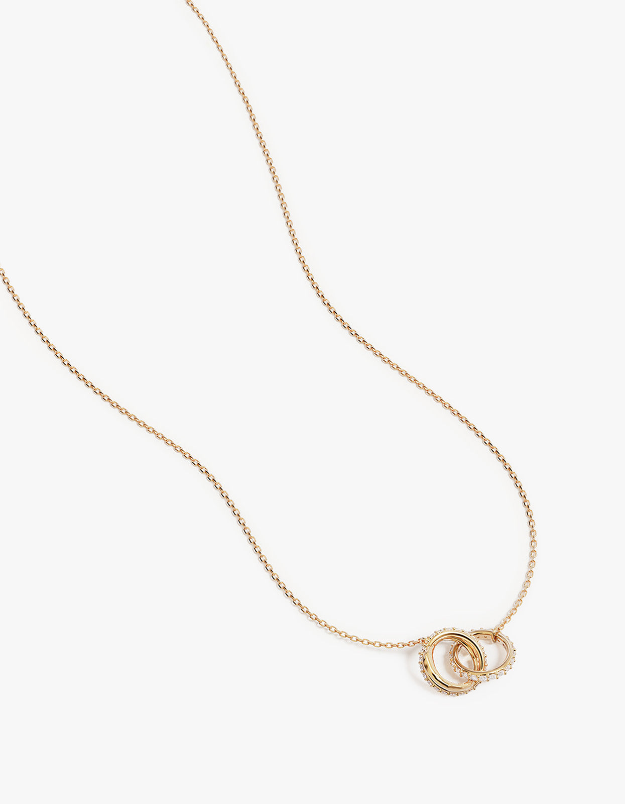 Entwined Hearts Necklace - 18K Gold Vermeil