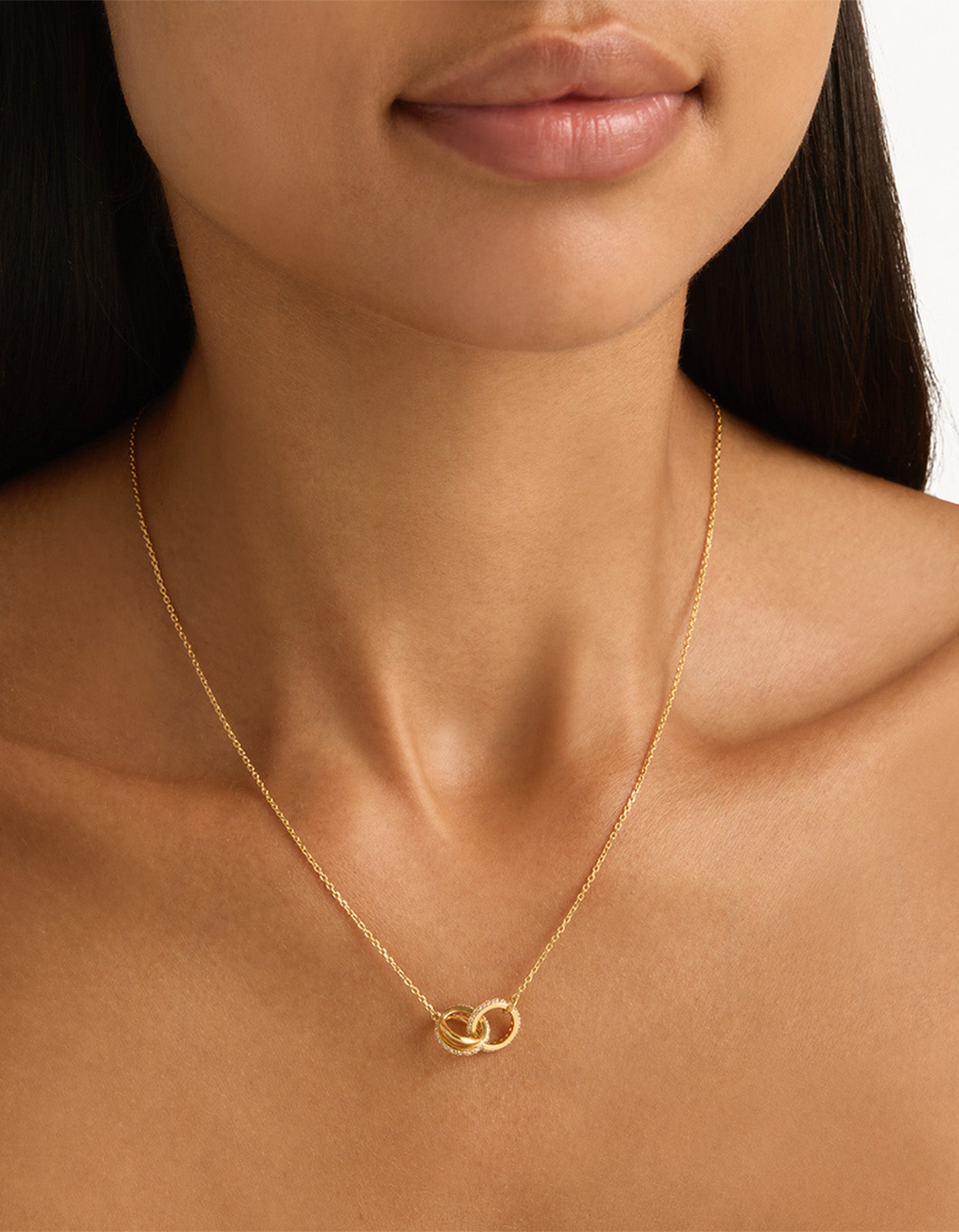 Entwined Hearts Necklace - 18K Gold Vermeil
