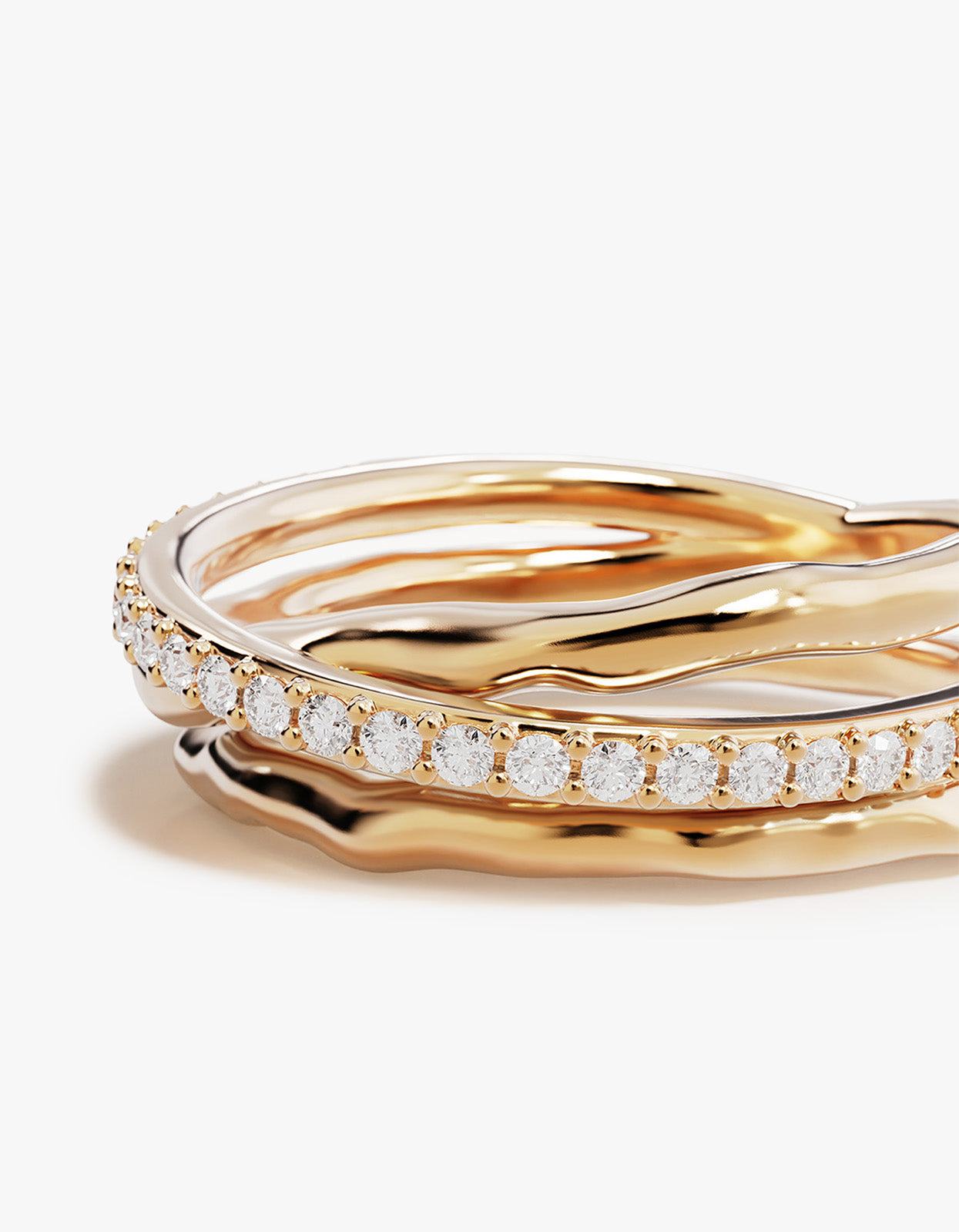 Entwined Hearts Statement Ring - 18K Gold Vermeil