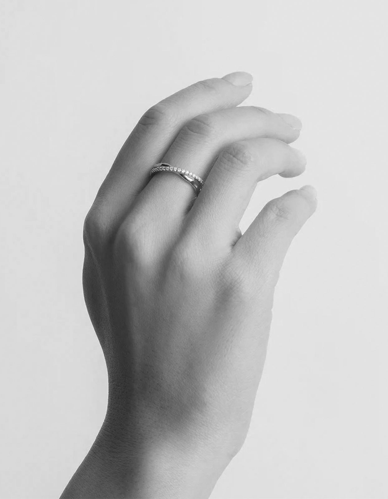 Entwined Hearts Ring - Sterling Silver