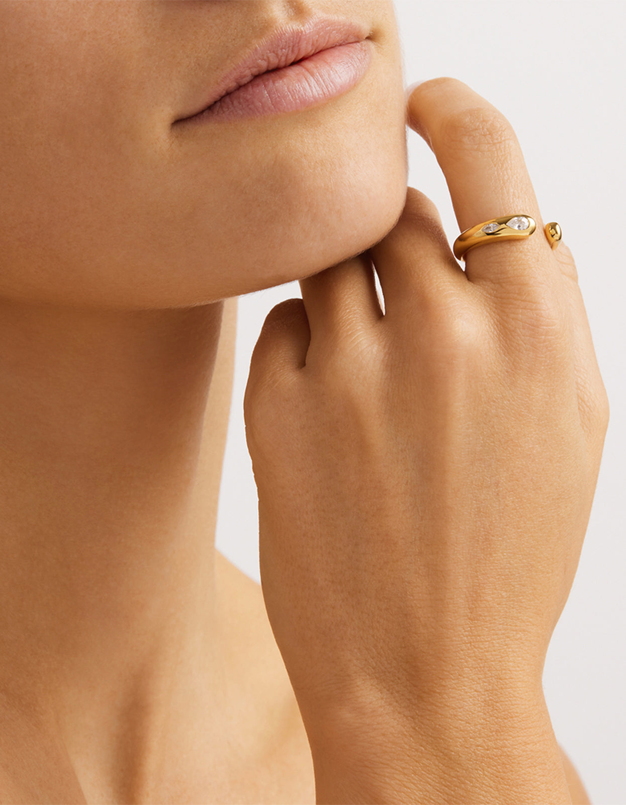Dewdrop Ring - 18K Gold Vermeil