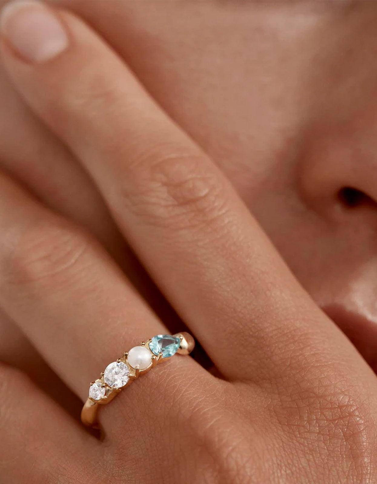 Breathe In Stillness Ring - 18K Gold Vermeil