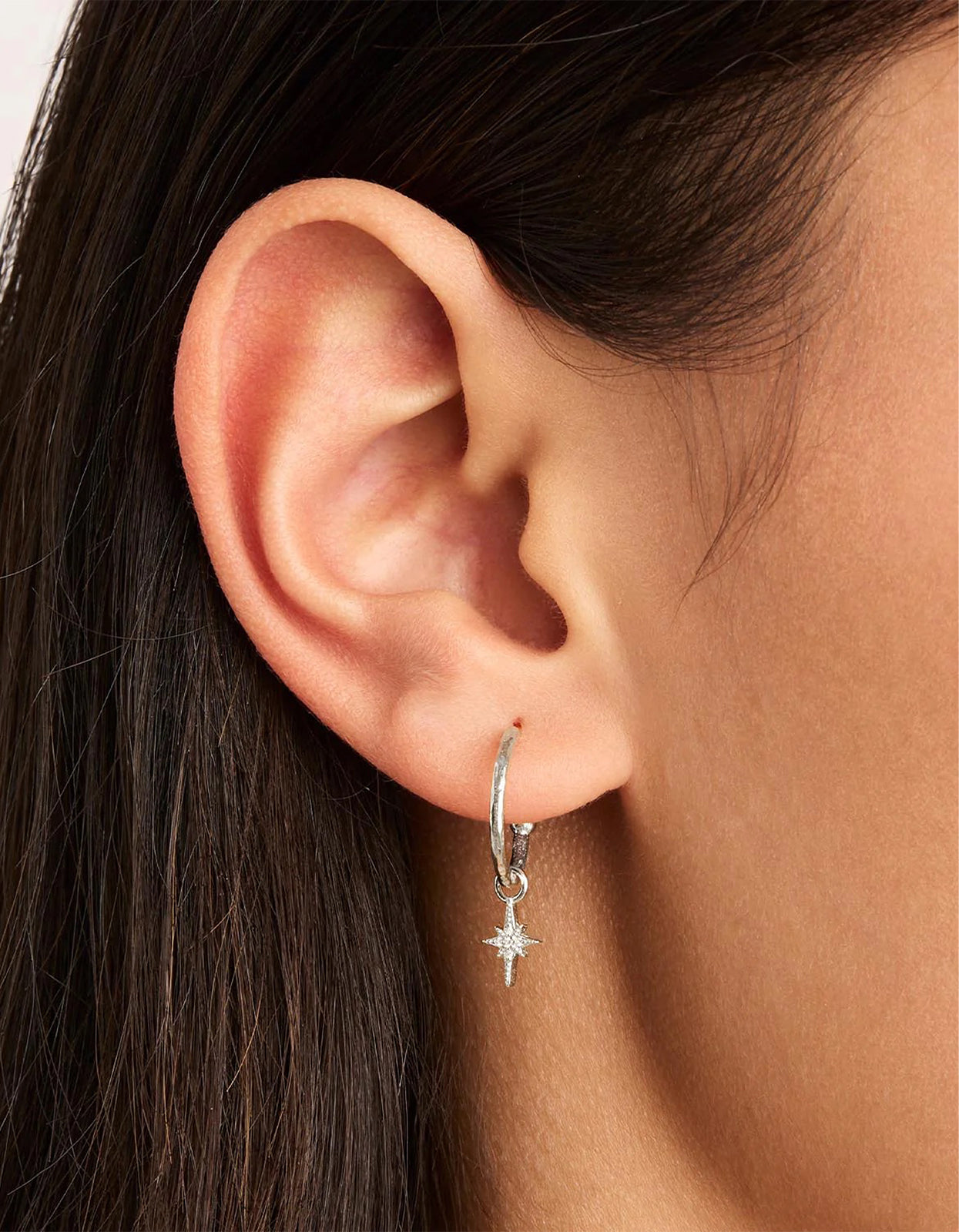 Starlight Hoops - Sterling Silver