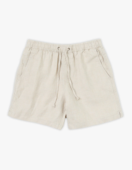 Riviera Linen Short - Oatmeal