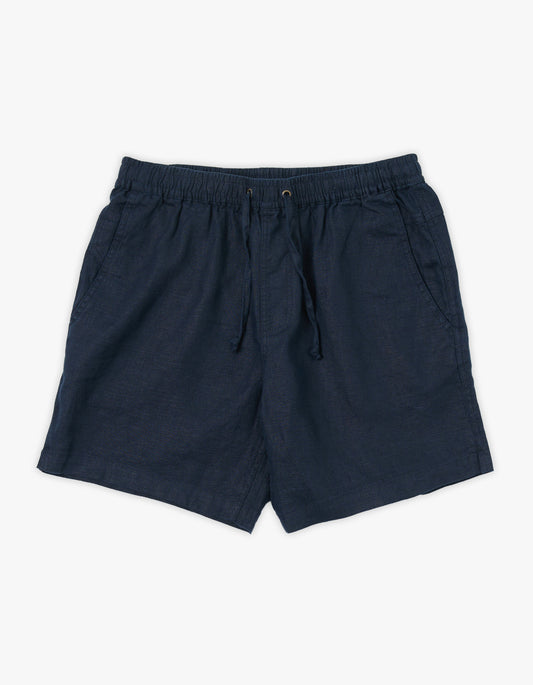 Riviera Linen Short - Navy