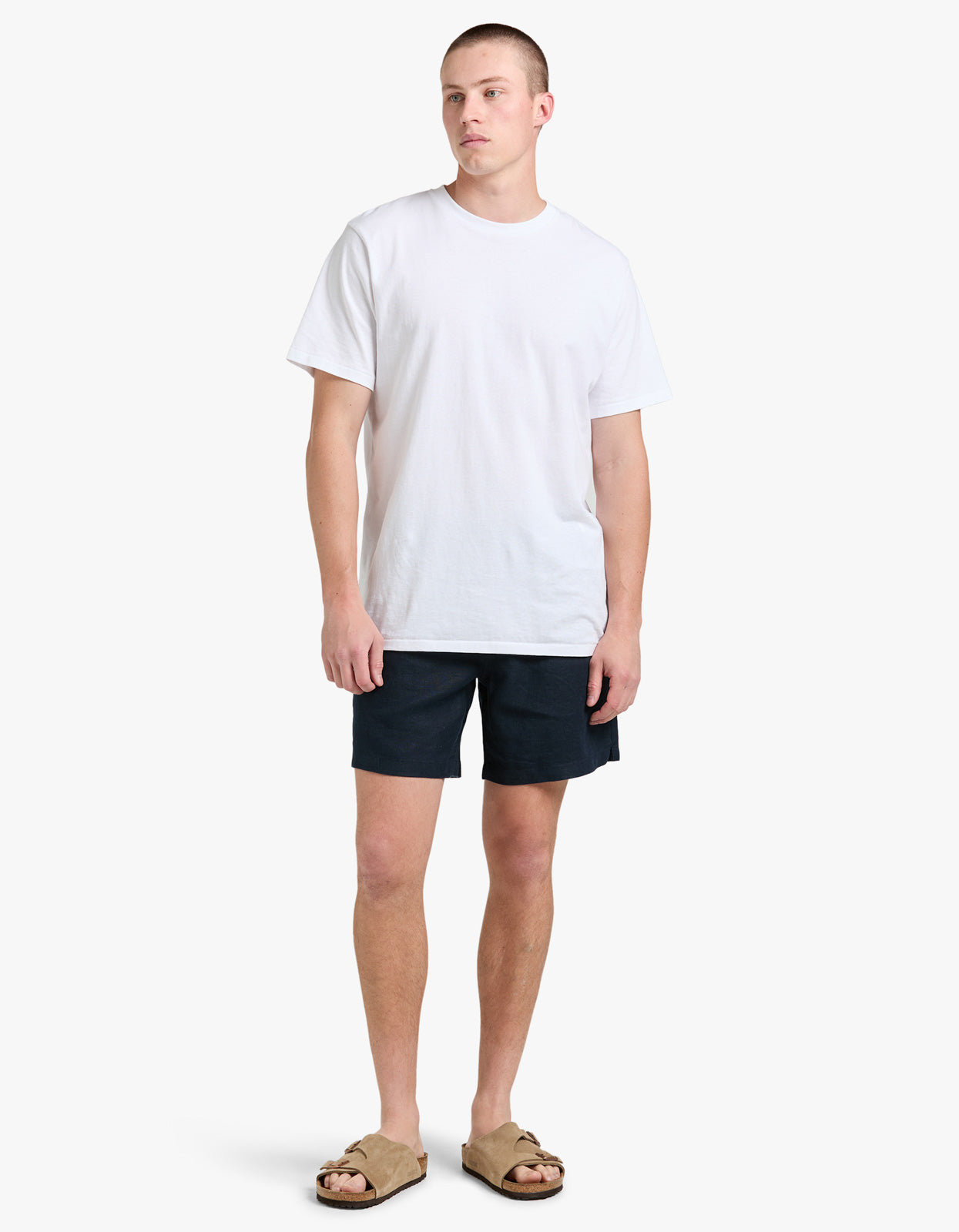 Riviera Linen Short - Navy