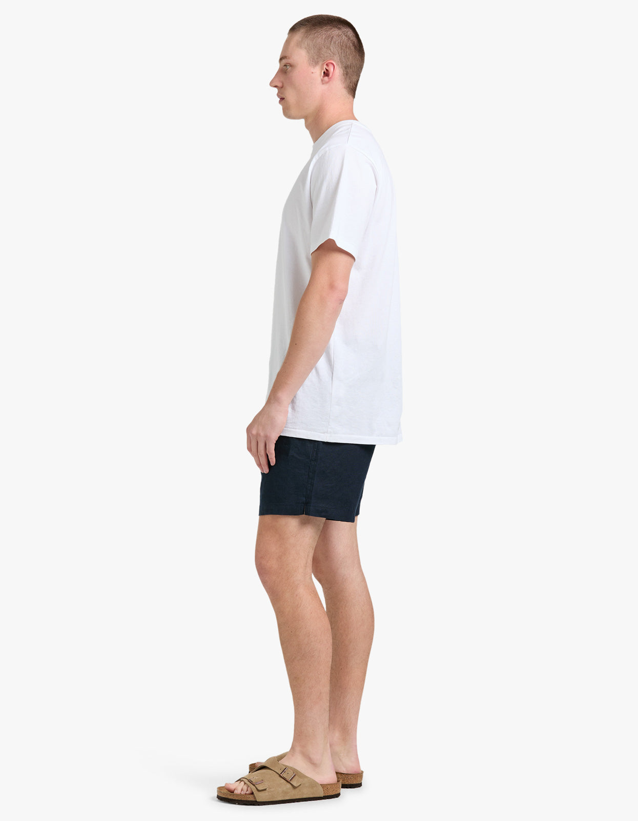 Riviera Linen Short - Navy