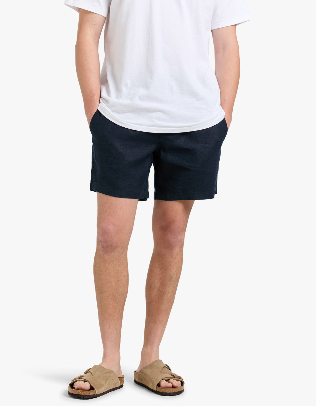 Riviera Linen Short - Navy